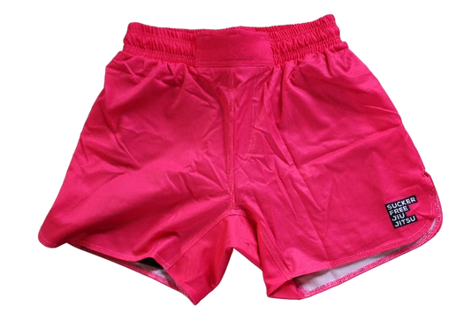 Sucker Free Grappling Shorts in Fuchsia (Lined)