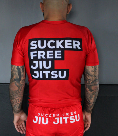 Sucker Free Grappling Shorts RED - Unlined