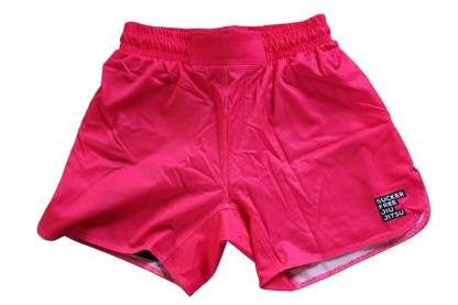Sucker Free Grappling Shorts in Fuchsia (Lined)