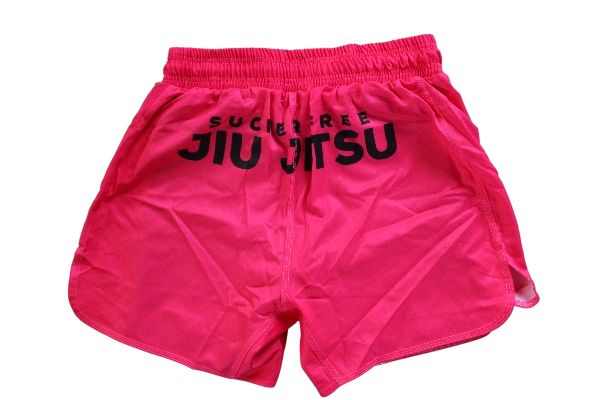 Sucker Free Grappling Shorts in Fuchsia (Lined)