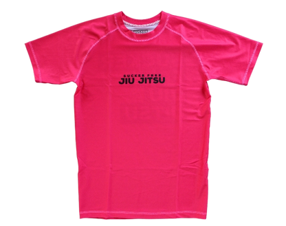 Retro Rash Guard in Fuchsia
