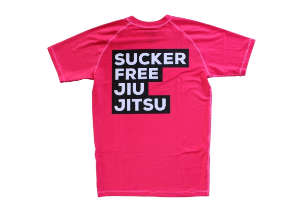 Retro Rash Guard in Fuchsia