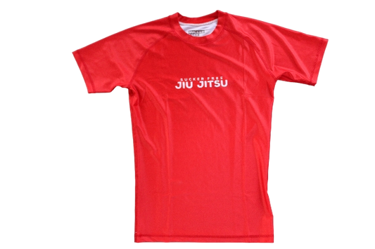 Retro Rash Guard in Red